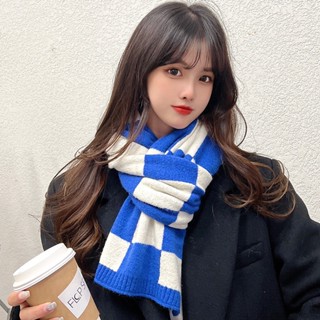 Khăn len dài hai màu đen trắng xinh xắn kích thước 30x170cm THYTHY STORE