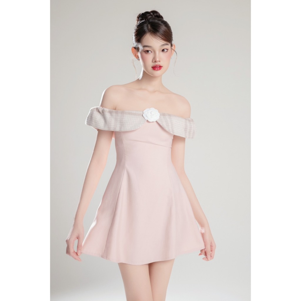 Váy trễ vai sang chảnh EMLY DRESS thiết kế AGUJA