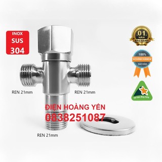 Van t cầu hai đầu 304 - van giảm áp inox 304