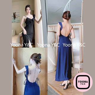 Maxi Dài Xẻ Chéo Lưng 2099 Quyến Rũ Trống Lưng Dây Chéo Sang Chảnh Size S/M - Yoona F&C Auth