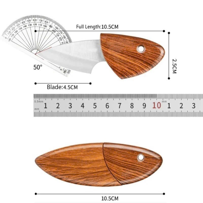 Móc khóa mini kèm dao - dao móc khóa hình cá
