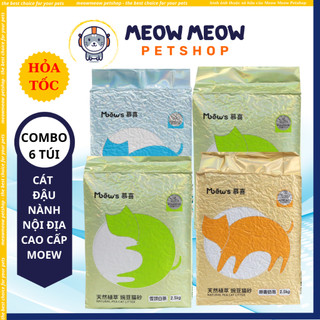 Cát đậu nành moew's túi 2.5kg. cát vệ sinh cho mèo mew's đậu nành.