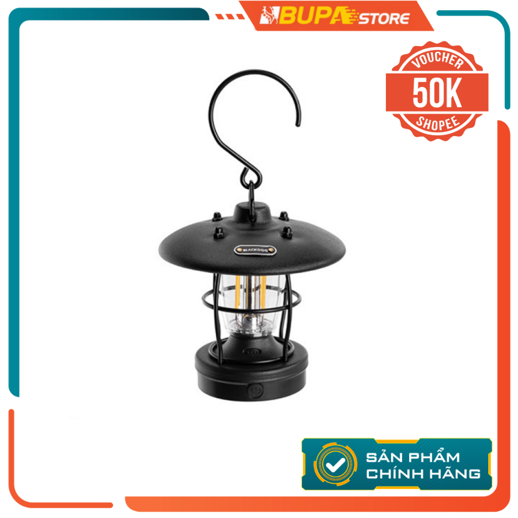 Đèn Led cắm trại mini phong cách Retro Blackdog BD-LYD010 thời gian sử dụng lên đến 40h