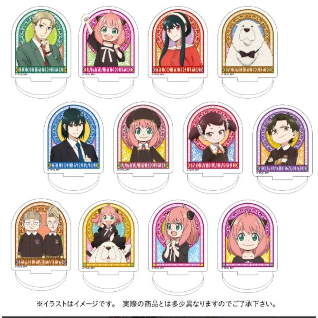 Pack Nhân Phẩm Acrylic Standee Spy x Family