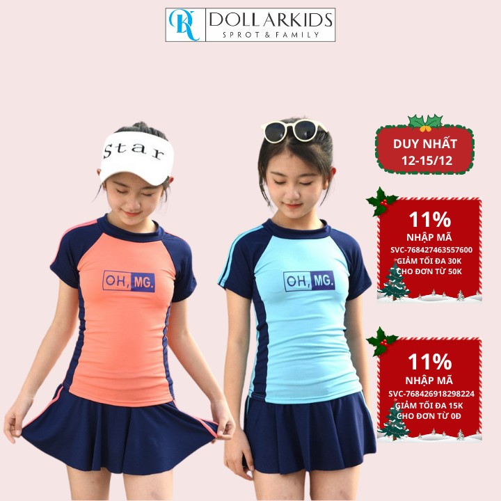 Bộ Bơi Váy Cao Cấp Hãng DollarKids cho Bé Gái Từ 3 Tuổi