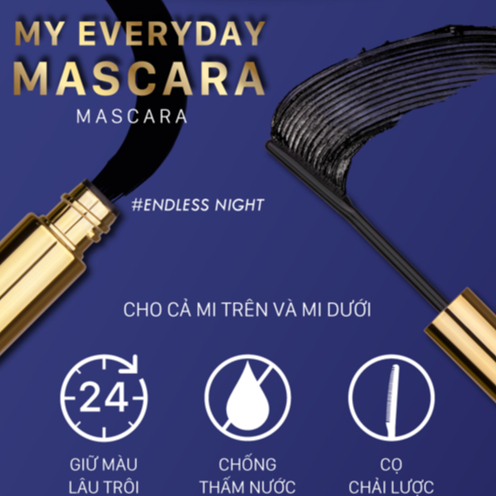 Mascara Dạng Đầu Lược Browit Dài Và Cong Mi My Everyday Endless Night