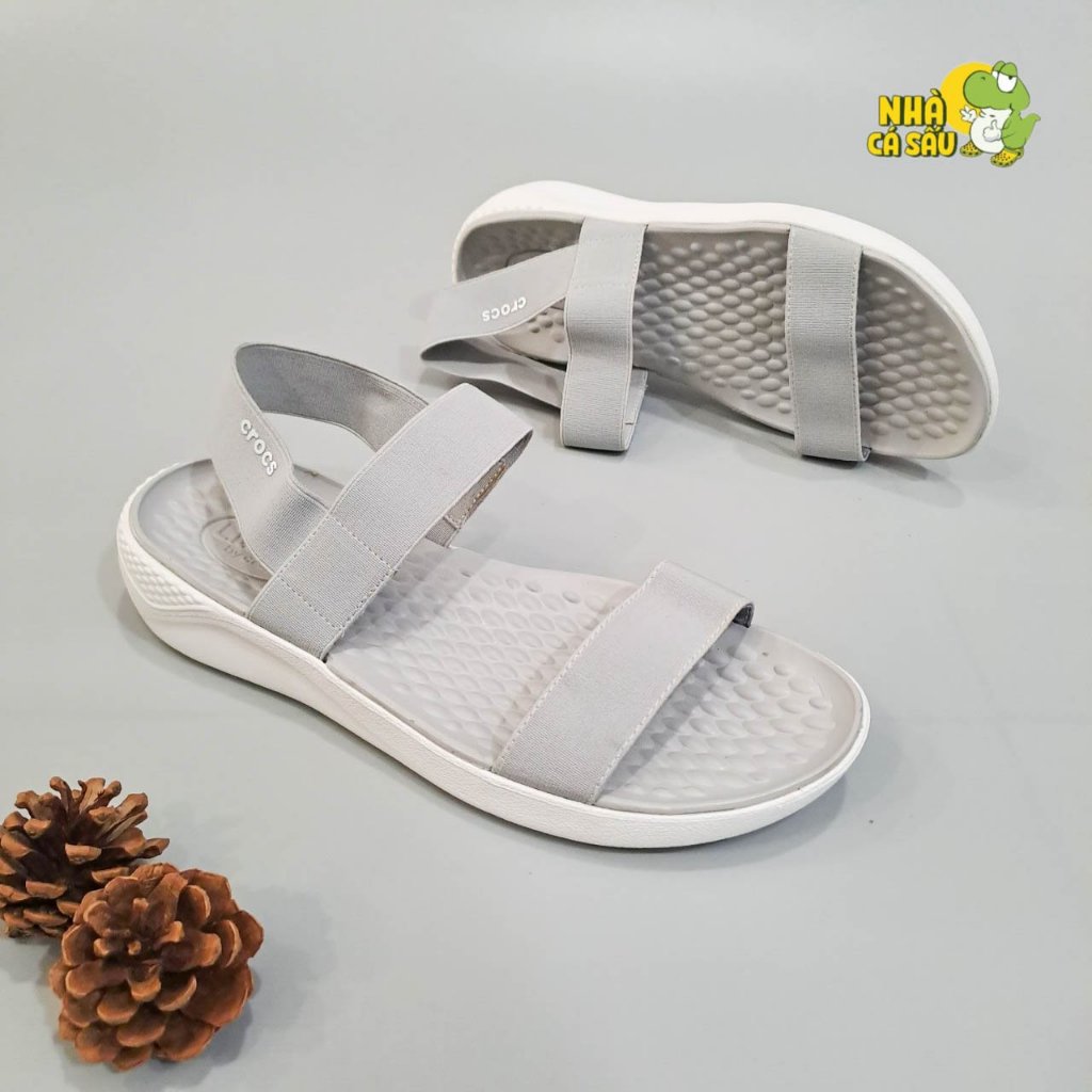 Sandal crocs literide nữ cao cấp đế 3 lớp siêu nhẹ, giày crocs nữ literide đế cao 3 phân, xăng đan cross nữ Crocs House