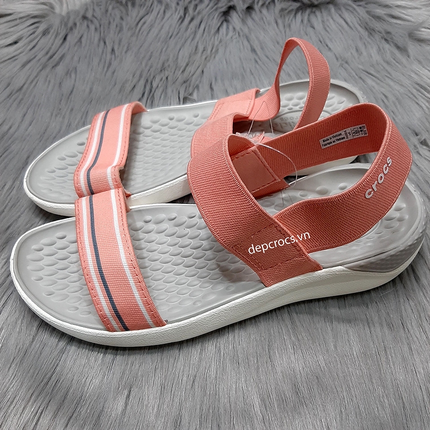 Sandal crocs literide nữ cao cấp đế 3 lớp siêu nhẹ, giày crocs nữ literide đế cao 3 phân, xăng đan cross nữ Crocs House