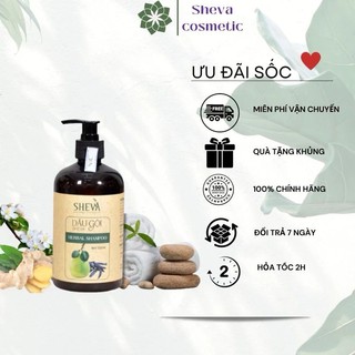 Dầu gội bồ kết cô đặc kết hợp tinh dầu bưởi Sheva chai 550ml
