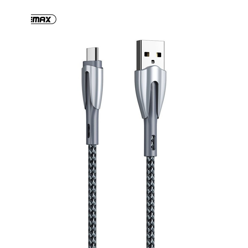 Cáp sạc nhanh chính hãng type C 3.0A QC3.0 Remax RC-162a cổng USB ra typeC dây dài 1.0m bọc kim loại siêu bền chống đứt