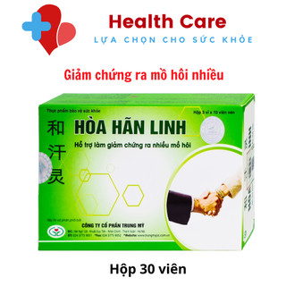 Viên Uống Giảm Chứng Mồ Hôi Nhiều Hòa Hãn Linh 30 Viên