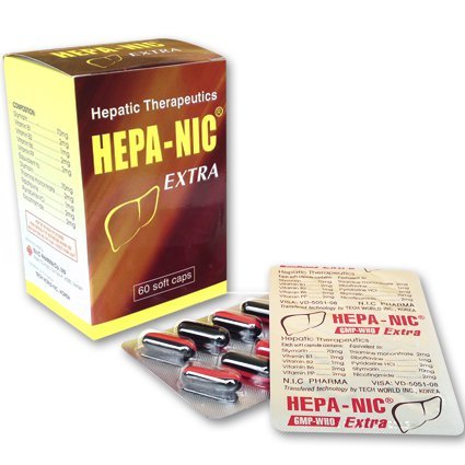 Viên uống hỗ trợ chức năng gan Hepa-Nic Extra hộp 60 viên, Hàng chính hãng - AU PHARMA