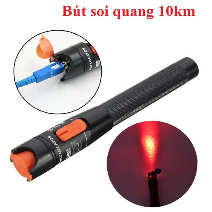 Bút soi sợi quang 10Km thi công mạng cáp quang chính xác cao