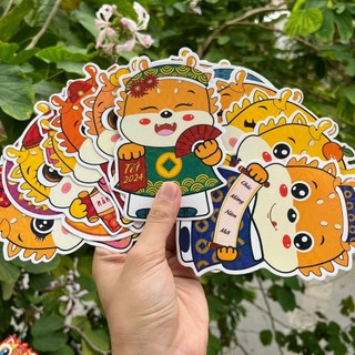 Set 10 bao lì xì hoạt hình chibi xinh xắn, đáng yêu, hàng trend bóng đẹp