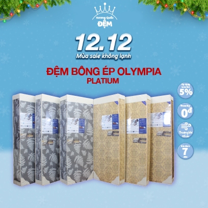 Đệm bông ép Olympia Platium - Hàng chính hãng bảo hành 9 năm