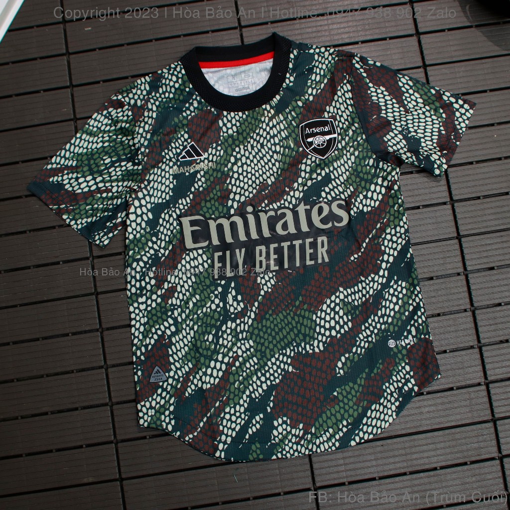 Bộ Quần Áo Thể Thao Bóng Đá CLB Arsenal Phiên bản 2023/24 màu Xanh rằng ri - Áo Arsenal maharishi size S-2XL