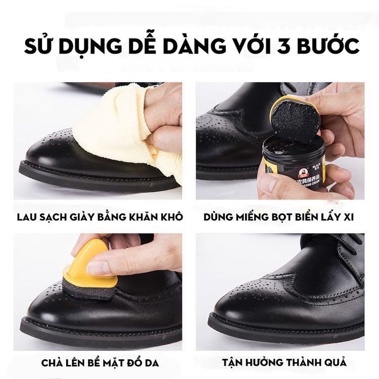 Xi kem COBEDA cao cấp đánh bóng giày dép và các sản phẩm bằng da