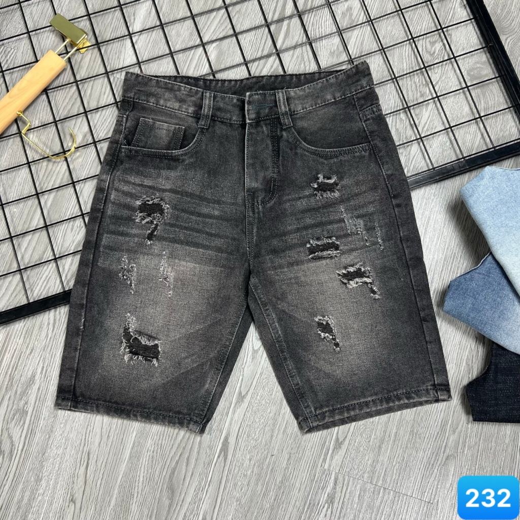 Quần Short Jean Nam chất bò cotton,quần lửng jean, Quần rin nam ngắn Ptz.boutique NHIỀU MẪU ĐẸP QS277