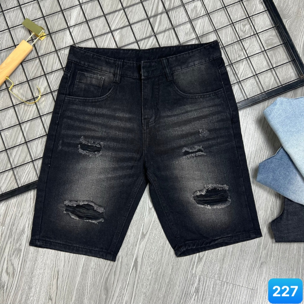 Quần Short Jean Nam chất bò cotton,quần lửng jean, Quần rin nam ngắn Ptz.boutique NHIỀU MẪU ĐẸP QS277