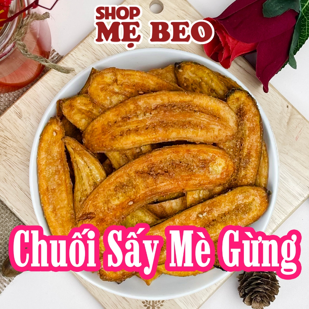 Chuối Sấy Mè Gừng Giòn Ngon Shop Mẹ Beo