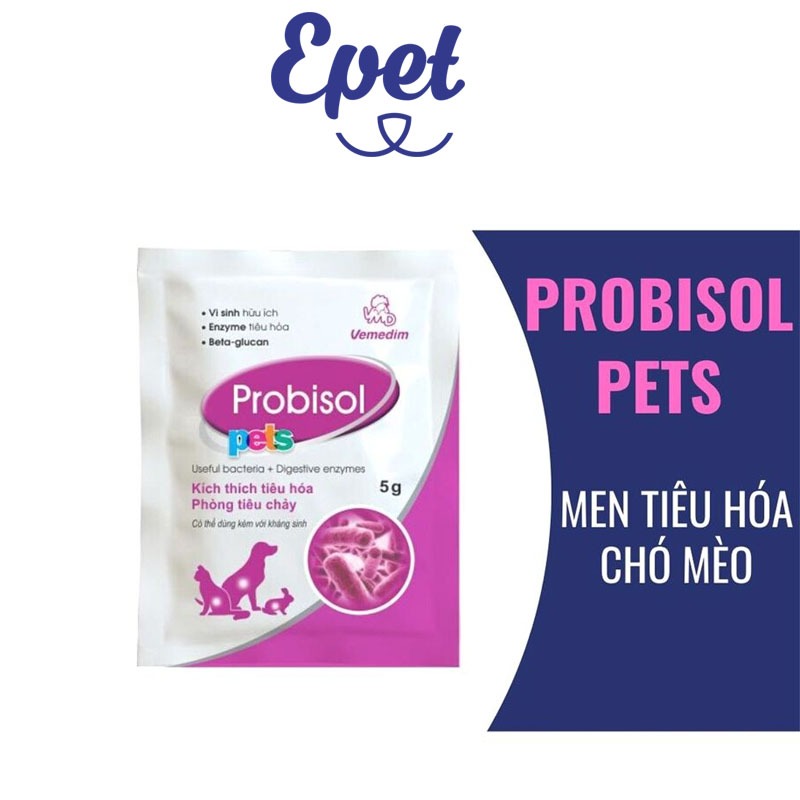Men Tiêu Hóa Probisol Vemedim Cho Chó Mèo Ngừa Tiêu Hóa, Tiêu Chảy, Táo Bón