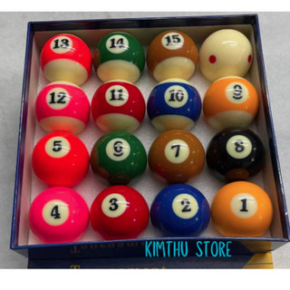 Set 16 Bóng/ Banh Bida/bia mini,chất liệu sứ size 57mm.