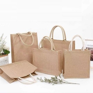  Túi cói Vintage trơn thích hợp dùng để đựng quần áo đi du lịch, đi biển thiết kế nhỏ gọn
