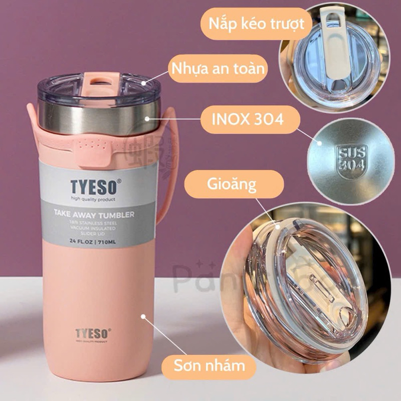 Ly giữ nhiệt nóng lạnh Tyeso