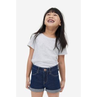 Quần short jean bé gái chuẩn HM Authentic