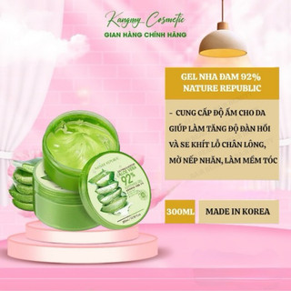Gel lô hội Nature Republic Aloe Vera 92% Soothing Gel