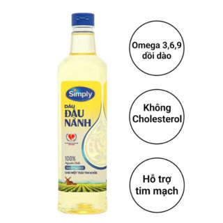 Dầu SIMPLY đậu nành chai 1 Lit