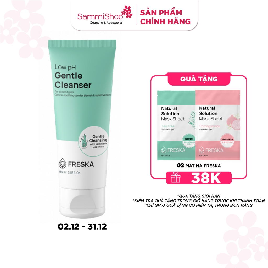 Freska Sữa rửa mặt Low pH Gentle Cleanser 150ml