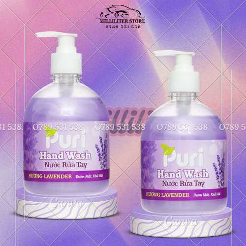 Nước rửa tay Puri hương lavender 500ml