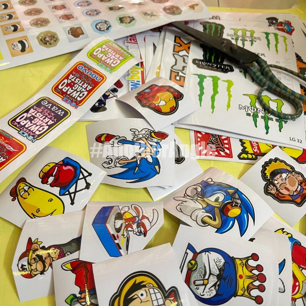 🤗 TEM DÁN XE LẦY LỘI - STICKER COOL NGẦU TRANG TRÍ NÓN BẢO HIỂM/ LAPTOP ĐIỆN THOẠI ✳️