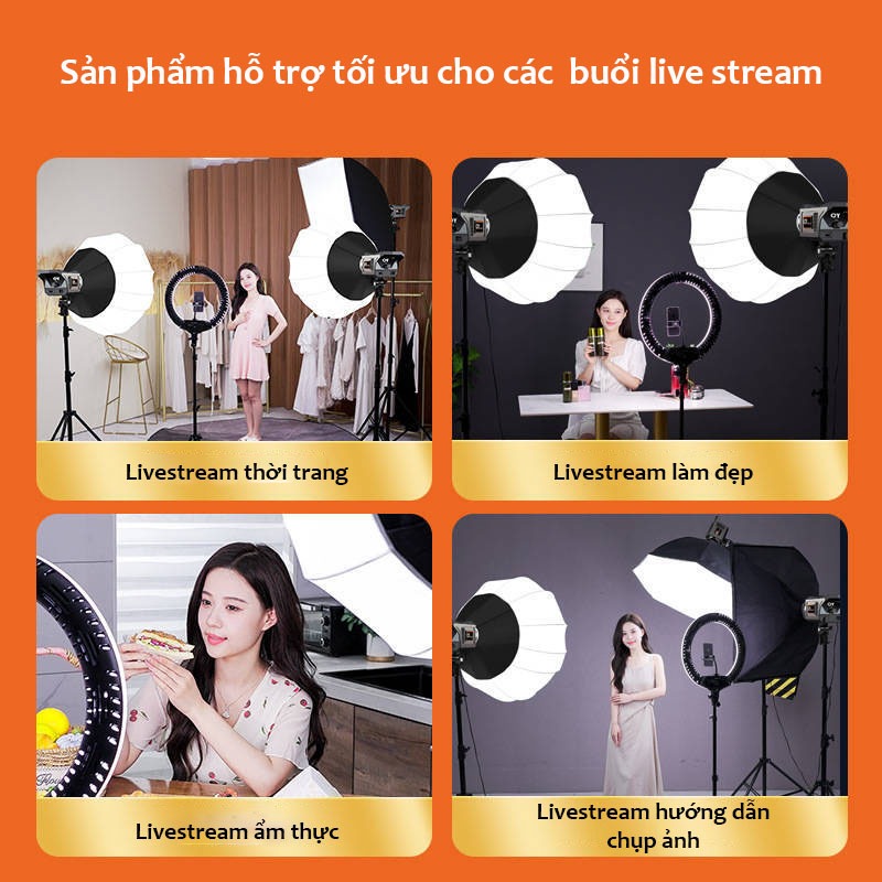 Đèn Chụp Ảnh Studio Hình Cầu SYsheying AR-LX0101 tăng sáng cho studio chụp ảnh quay video livestream