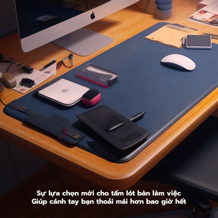 Tấm lót da bọc nệm cho bàn làm việc