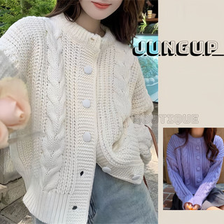 Áo len thừng cúc bọc, áo khoác dáng rộng phong cách Ulzzang , áo len thừng dáng lỡ vừa full 4 màu vintage