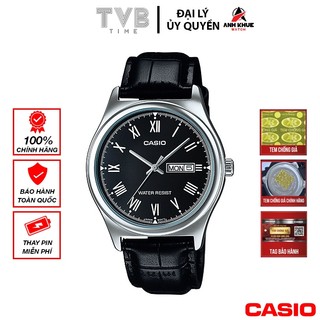 Đồng hồ nam dây da Casio chính hãng MTP-V006L-1BUDF (38mm)