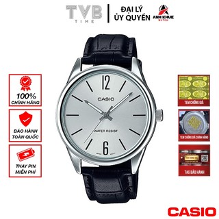Đồng hồ nam dây da Casio chính hãng MTP-V005L-7BUDF (40mm)