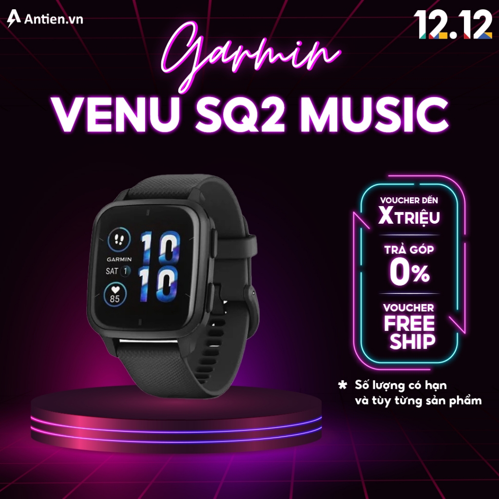 Đồng hồ thông minh Garmin Venu SQ 2 Music - Hàng chính hãng