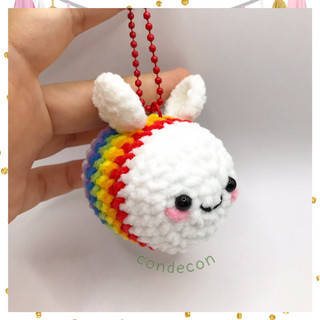 Móc khóa len con ong chăm chỉ