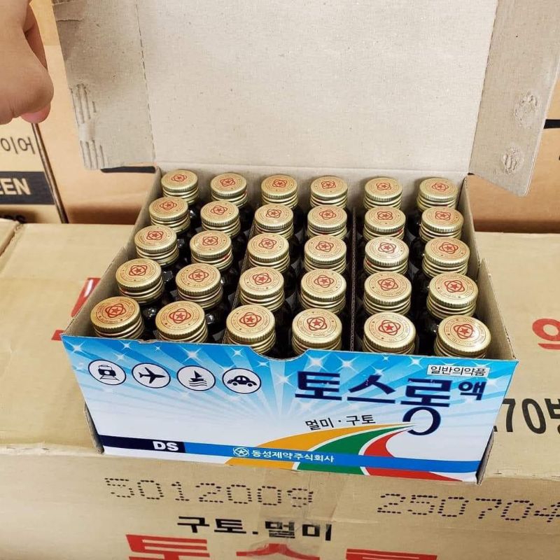Sâm bảo long:combo 10 chai say xe hàn mầu xanh