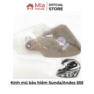 Kính mũ bảo hiểm Sunda/Andes 555 - chính hãng