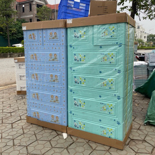 Tủ nhựa Baby Việt Nhật 5 tầng 60x48x125cm, tủ đã lắp sẵn