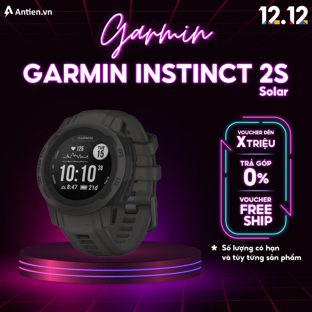 Đồng hồ thông minh Garmin Instinct 2 Solar - Chính hãng