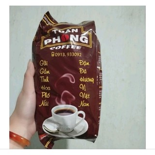 Cà phê pha phin Tuấn Phong nguyên chất đậm đà hương vị gói 500g