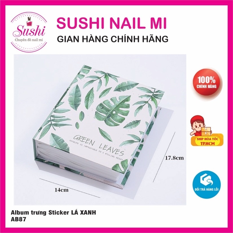Album đựng sticker dán móng tiện lợi  - Sushi Nail Mi