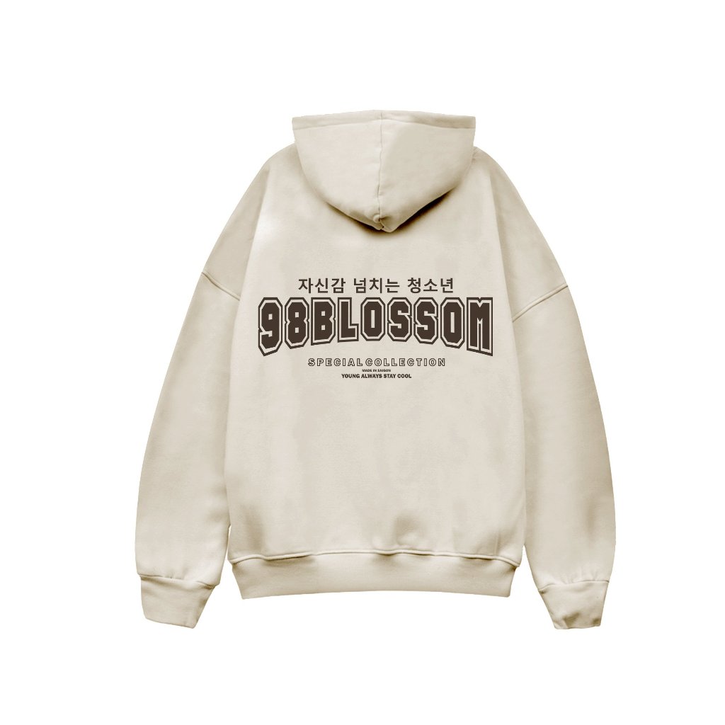 Áo Hoodie Basic Nỉ bông dày dặn Unisex Local Brand - 98Blossom