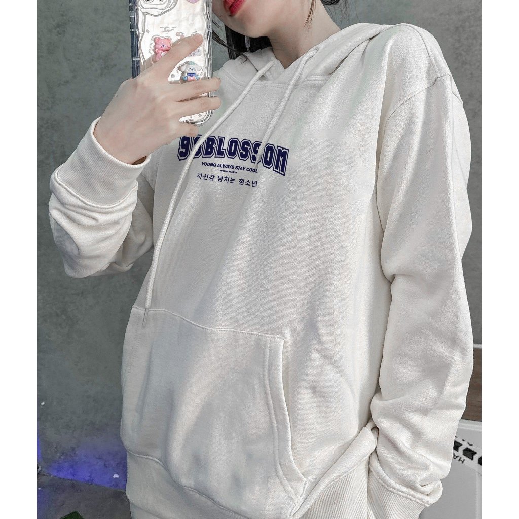 Áo Hoodie Basic Nỉ bông dày dặn Unisex Local Brand - 98Blossom