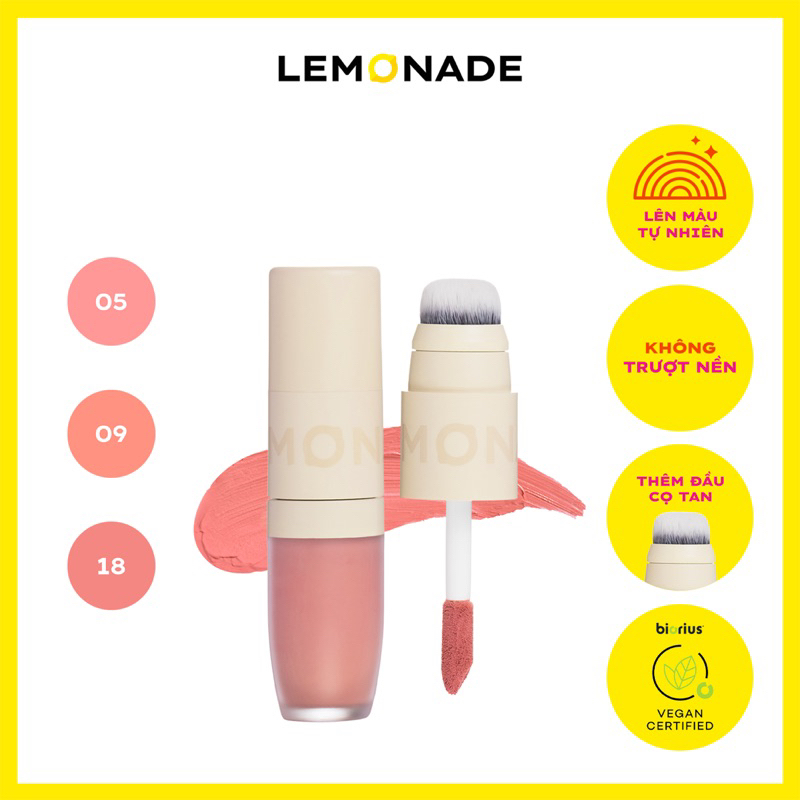 Má kem mịn lì thuần chay Lemonade Perfect Couple Blush 5 Years 8.5g